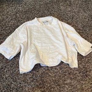 Topshop white crop top